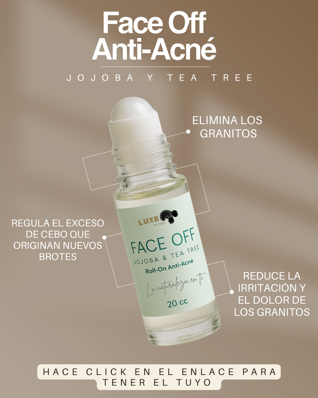 ¡Llevate este poderoso aceite Anti Acné por tiempo limitado con un 20% de descuento! 🚨