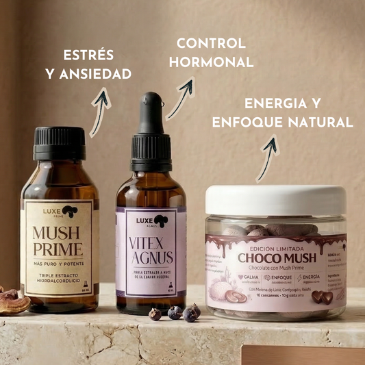 2 MUSH PRIME + 1 VITEX + 1 CHOCOMUSH DE REGALO