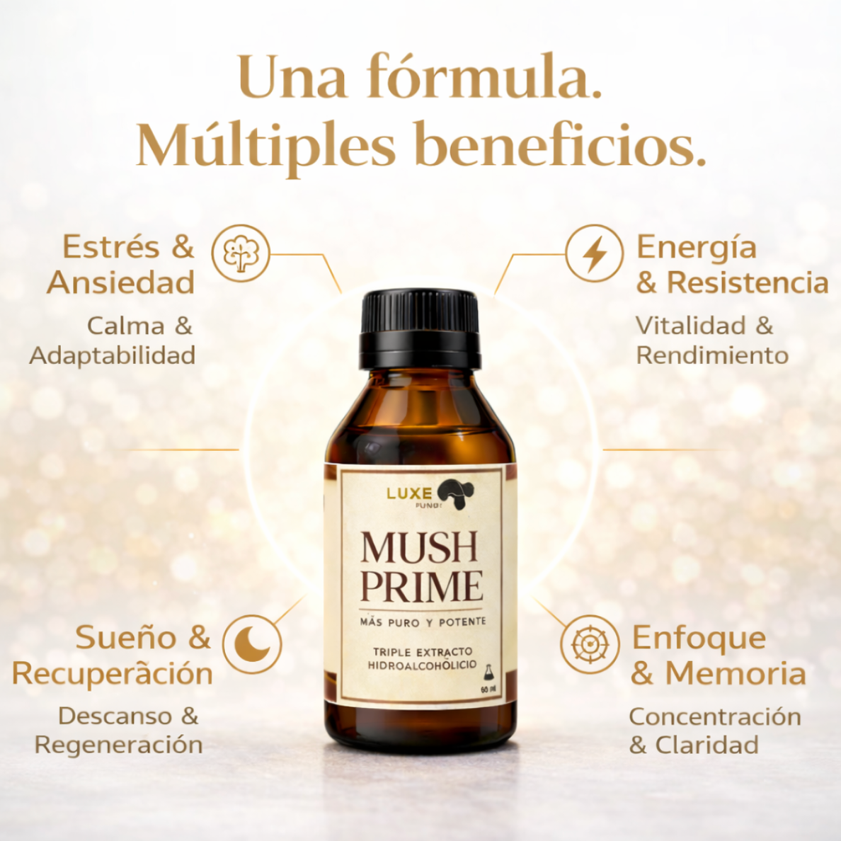 2 MUSH PRIME + 1 VITEX + 1 CHOCOMUSH DE REGALO