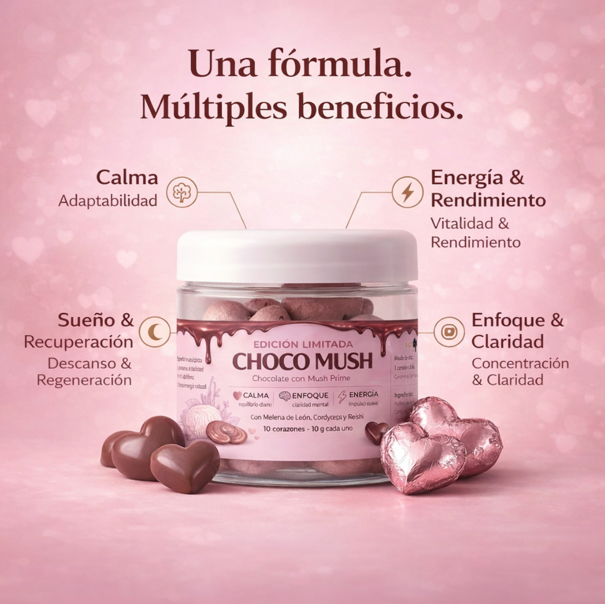 2 MUSH PRIME + 1 VITEX + 1 CHOCOMUSH DE REGALO